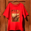 Red van gogh art t-shirt