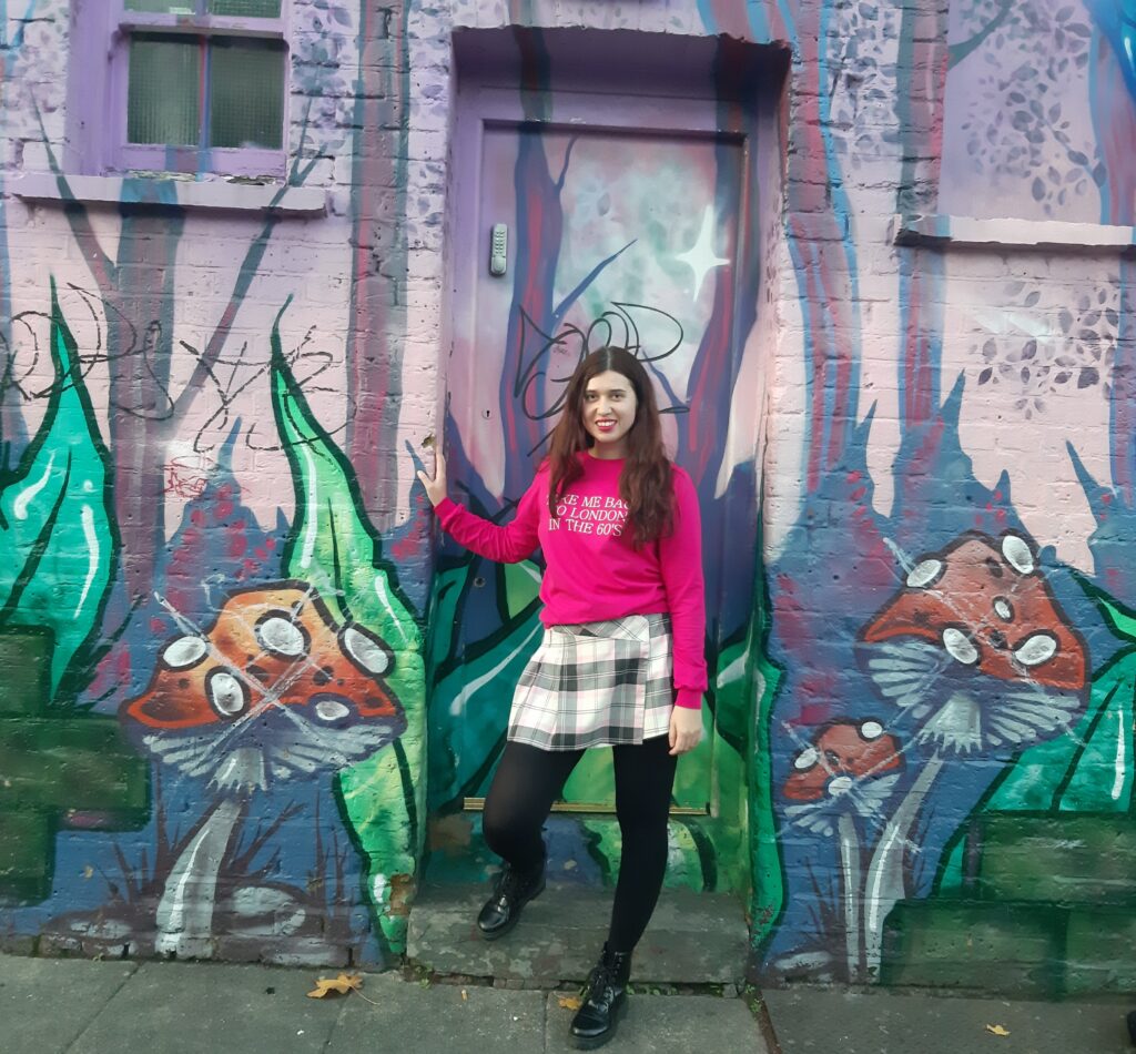 Pink hoodie